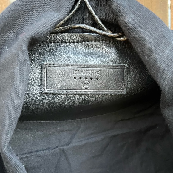 Blank NYC Vegan Leather drape jacket - Picture 3 of 6